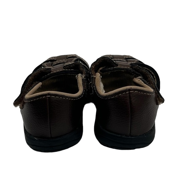 wonder nation Brown Strappy Fisherman Sandals Size 3 Boy's - Picture 8 of 9